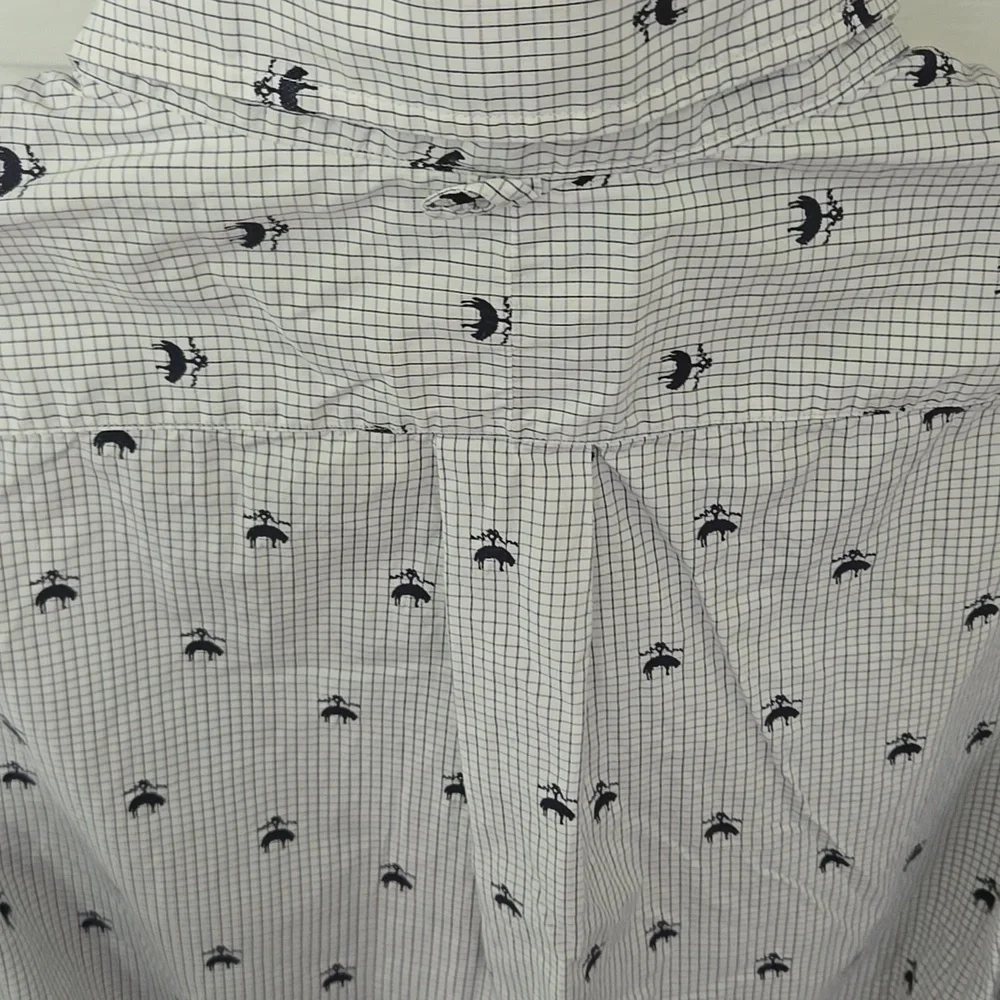 Brooks Brothers White Patterned Shirt - Picture 9 of 10